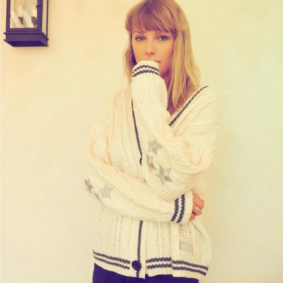 Authentic Official Limited Taylor Swift Cardigan Folklore Album XL/2XL - Picture 6 of 7